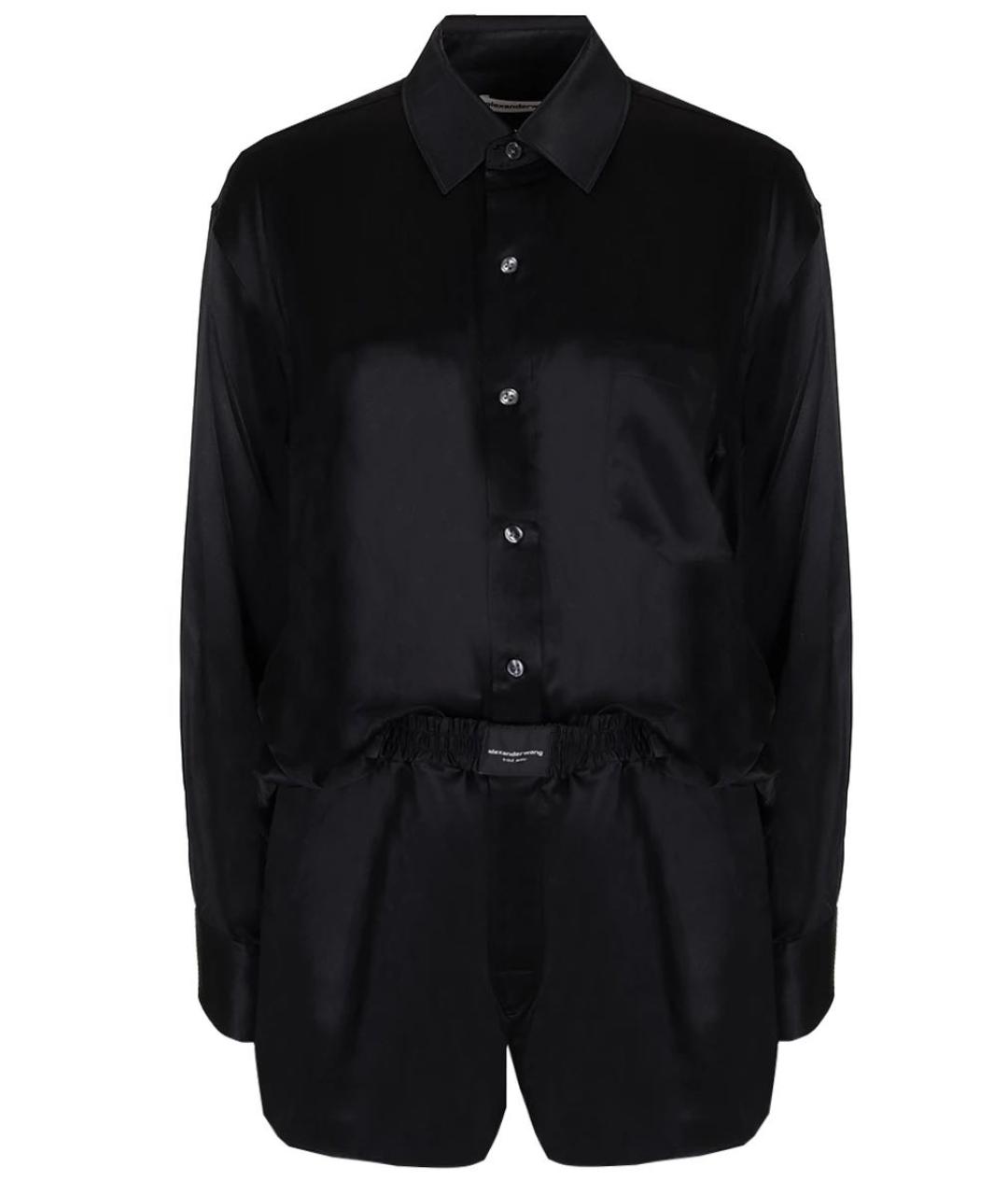 ALEXANDER WANG Черный шелковый комбинезон, фото 1