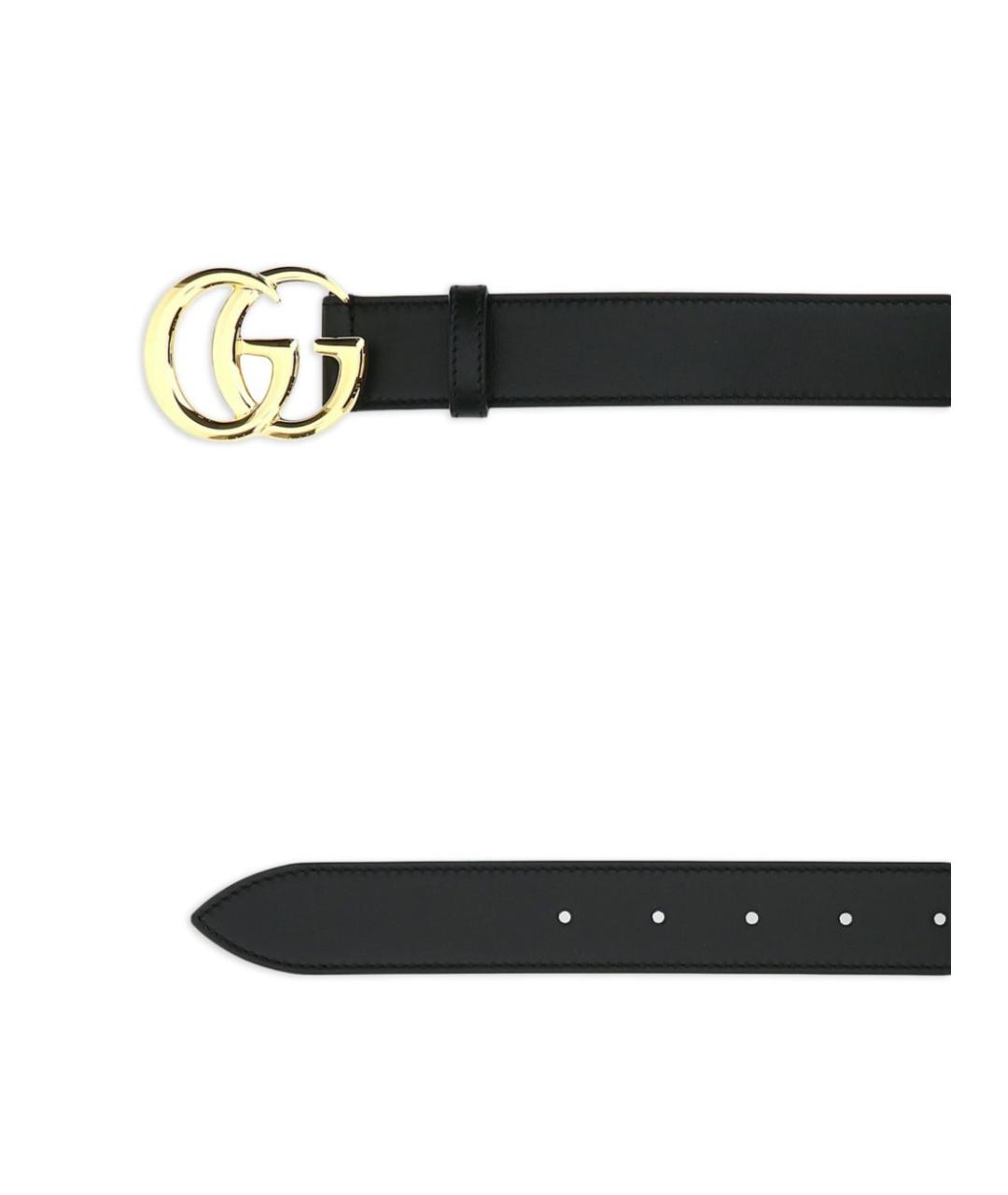 GUCCI Черный кожаный ремень, фото 2