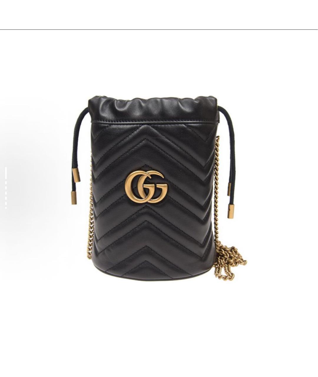 GUCCI Черная кожаная сумка тоут, фото 6