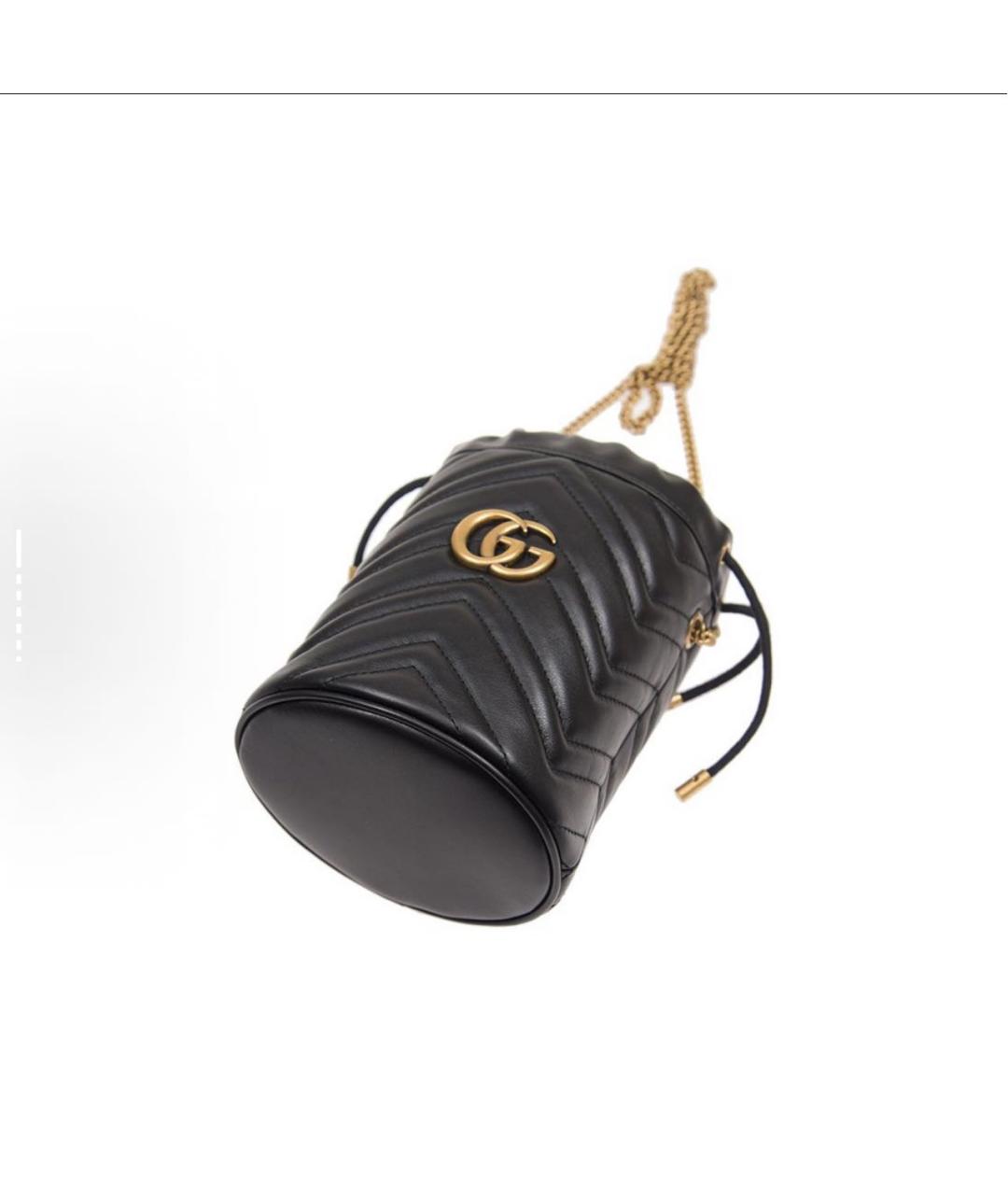GUCCI Черная кожаная сумка тоут, фото 4