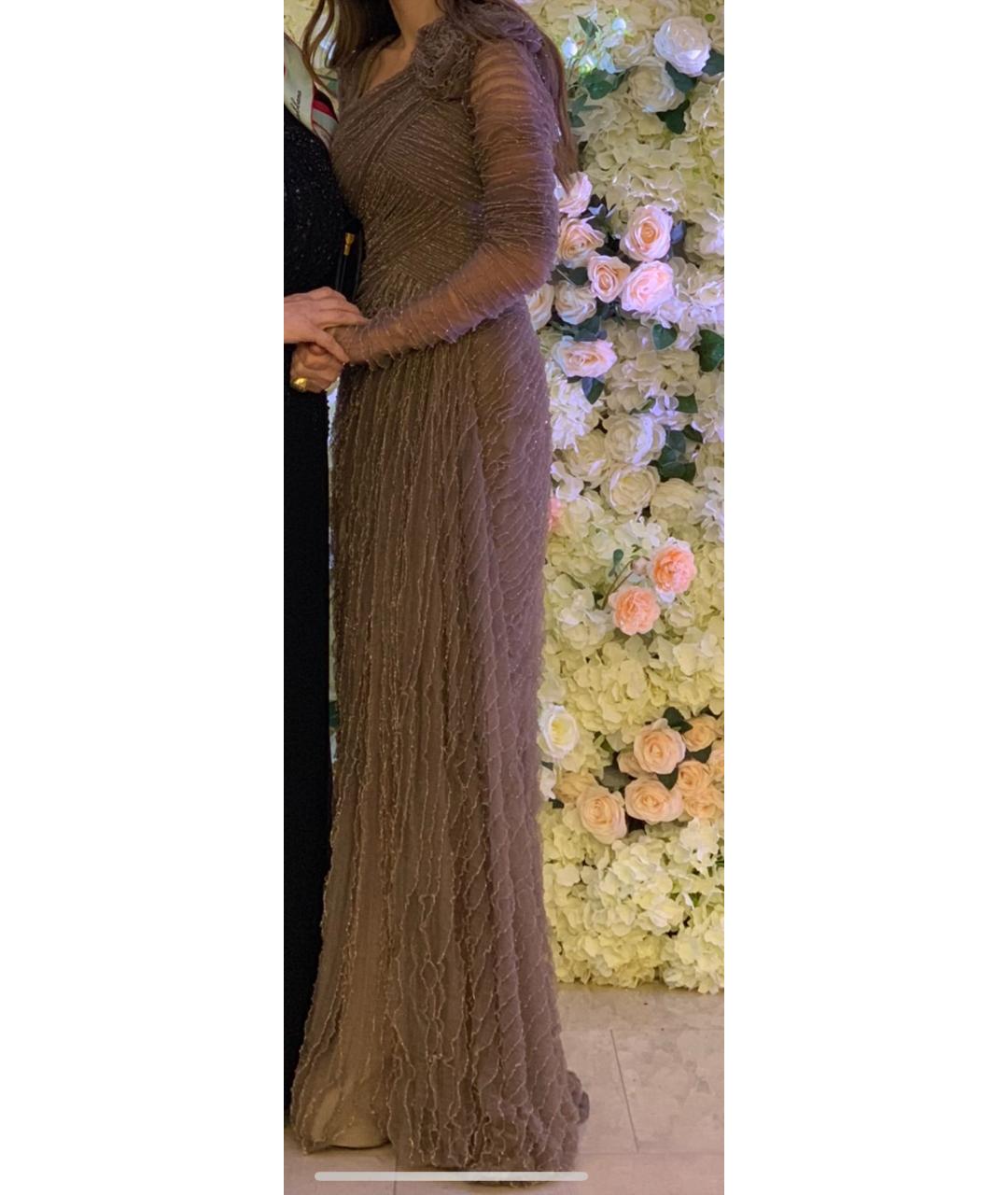 ELIE SAAB Коричневое вечернее платье, фото 6