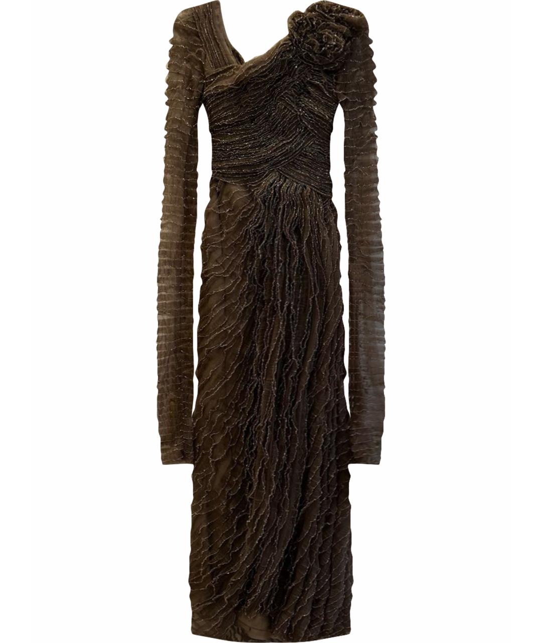 ELIE SAAB Коричневое вечернее платье, фото 1