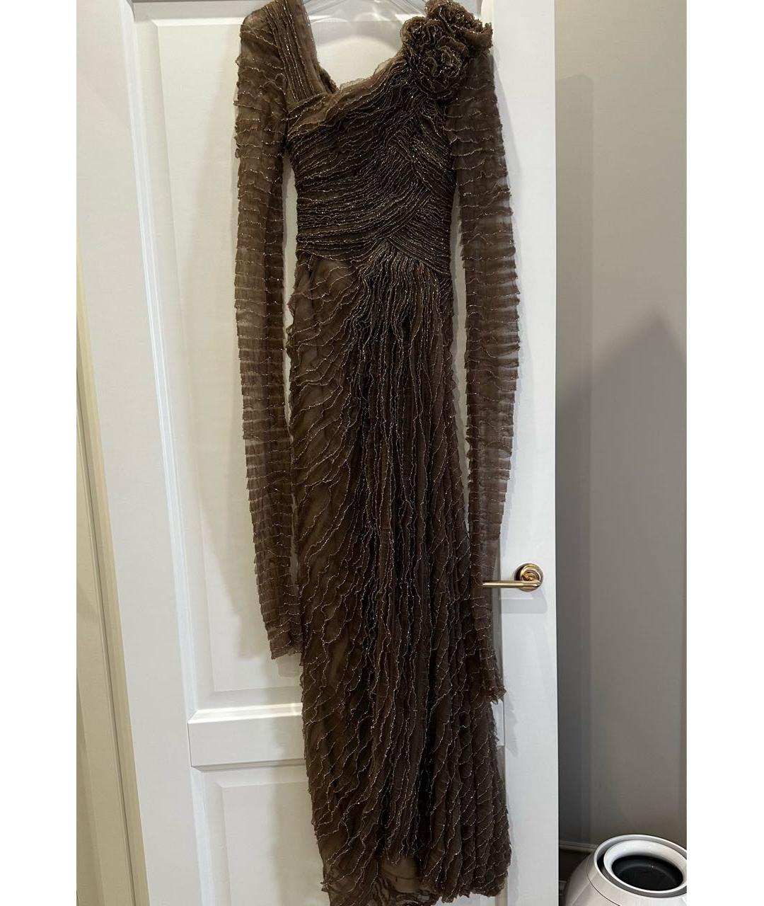 ELIE SAAB Коричневое вечернее платье, фото 8