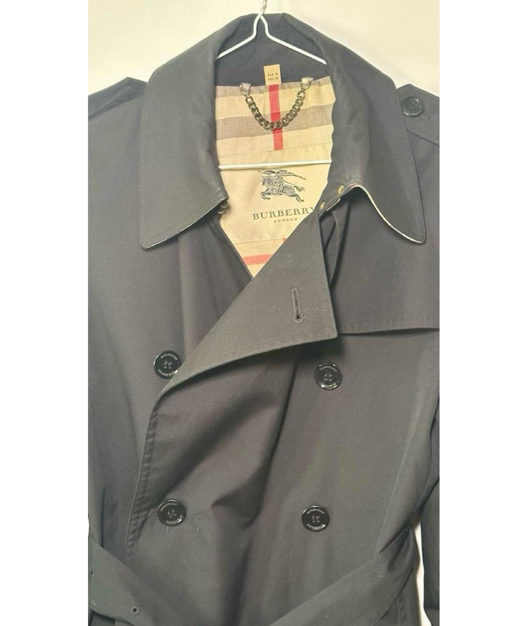 BURBERRY Черный тренч/плащ, фото 4