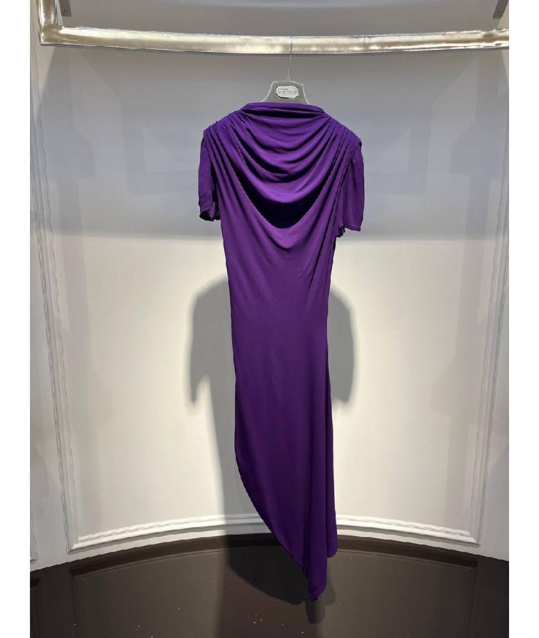 ALEXANDER MCQUEEN Фиолетовое платье, фото 3