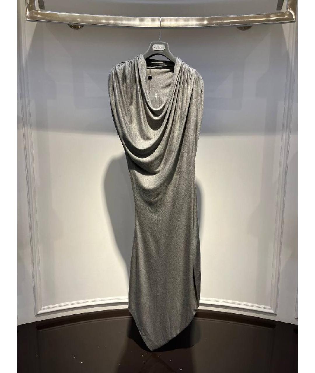 ALEXANDER MCQUEEN Серое повседневное платье, фото 3
