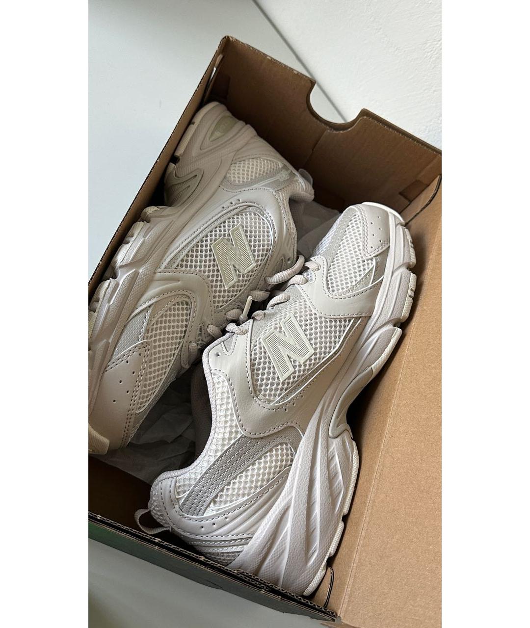NEW BALANCE Бежевые текстильные кроссовки, фото 5
