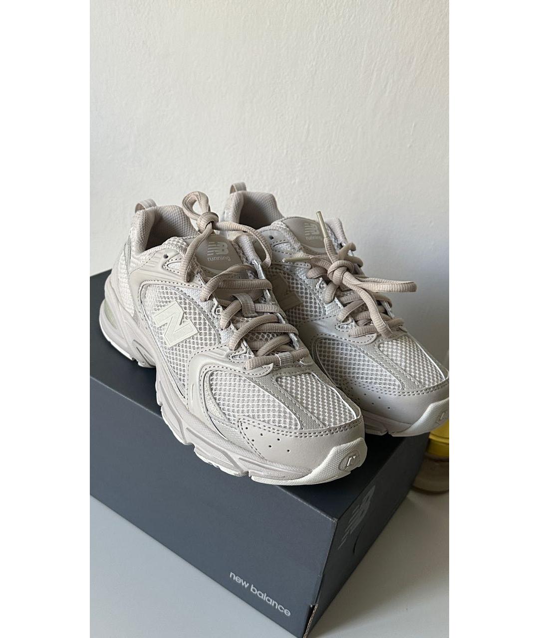 NEW BALANCE Бежевые текстильные кроссовки, фото 2