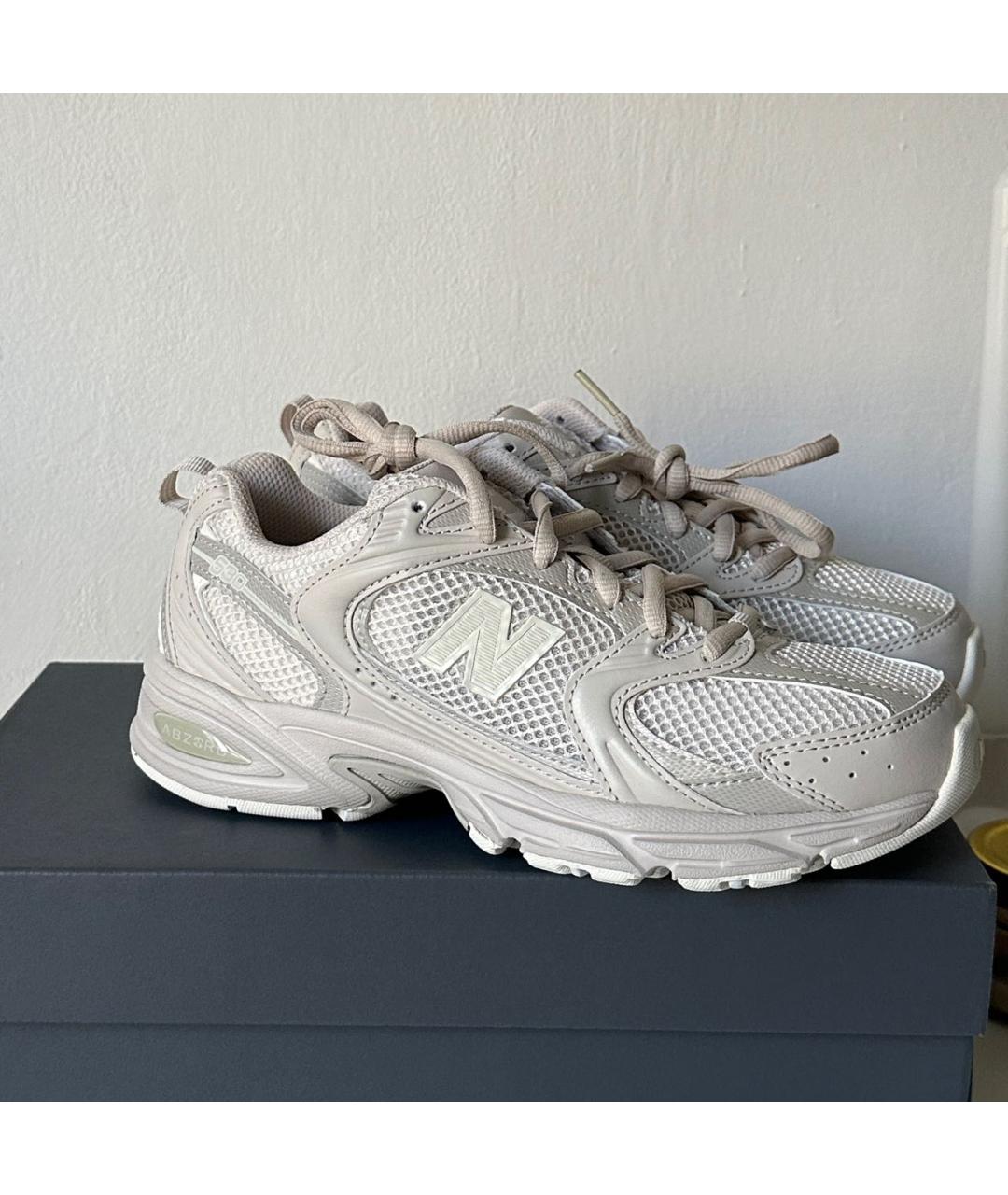 NEW BALANCE Бежевые текстильные кроссовки, фото 7