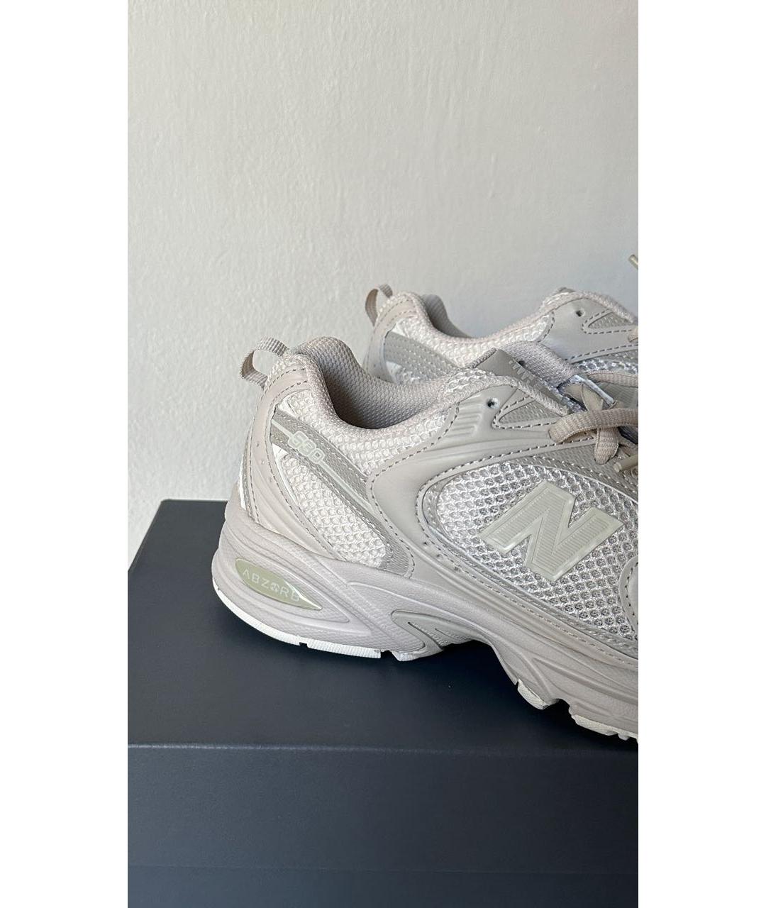 NEW BALANCE Бежевые текстильные кроссовки, фото 3
