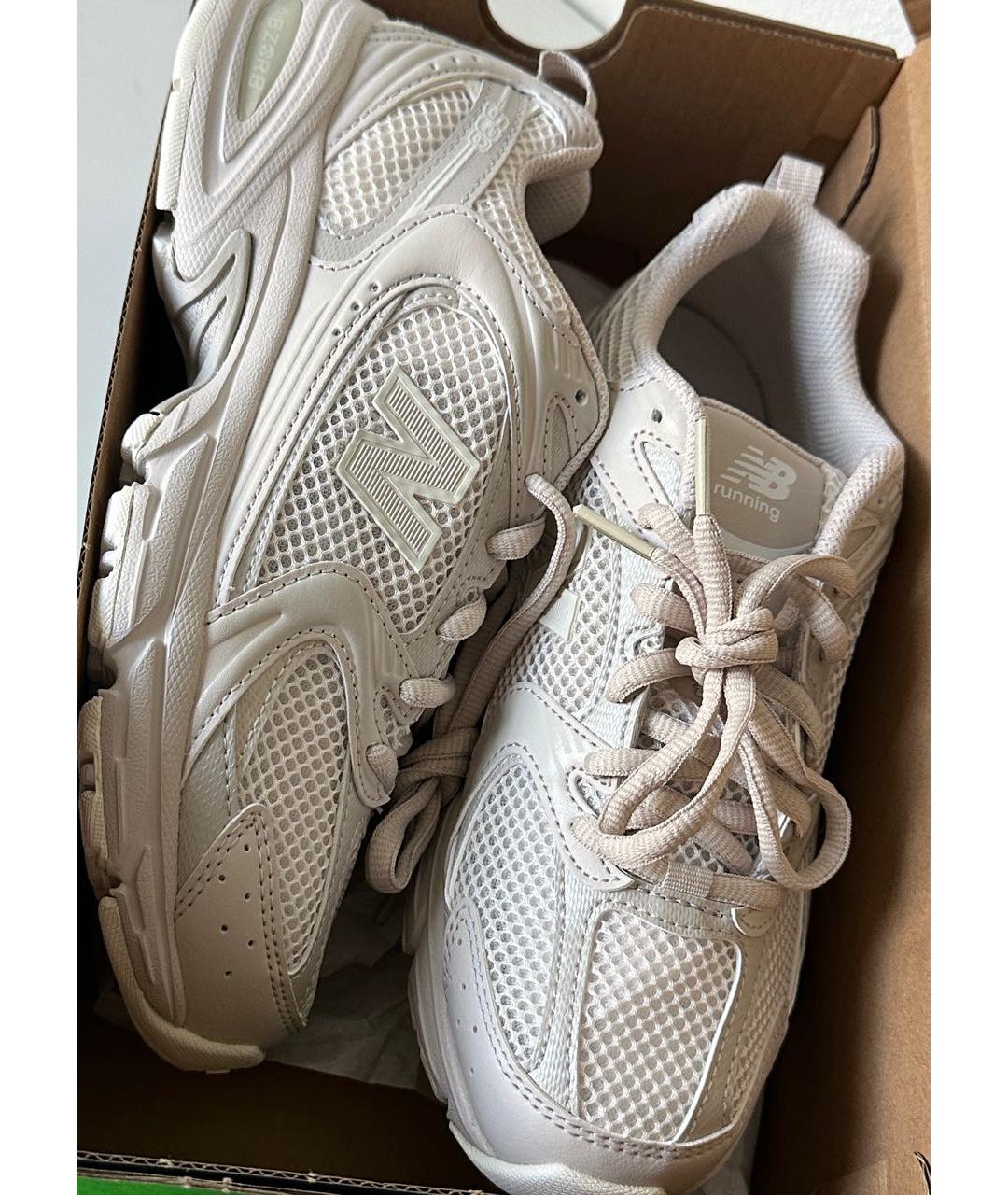 NEW BALANCE Бежевые текстильные кроссовки, фото 6