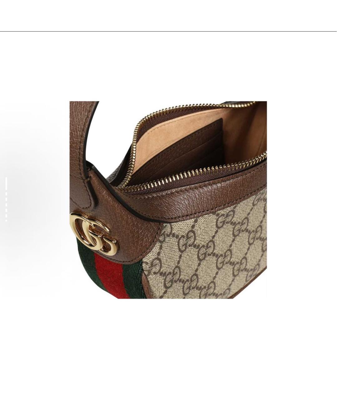 GUCCI Коричневая сумка через плечо, фото 5