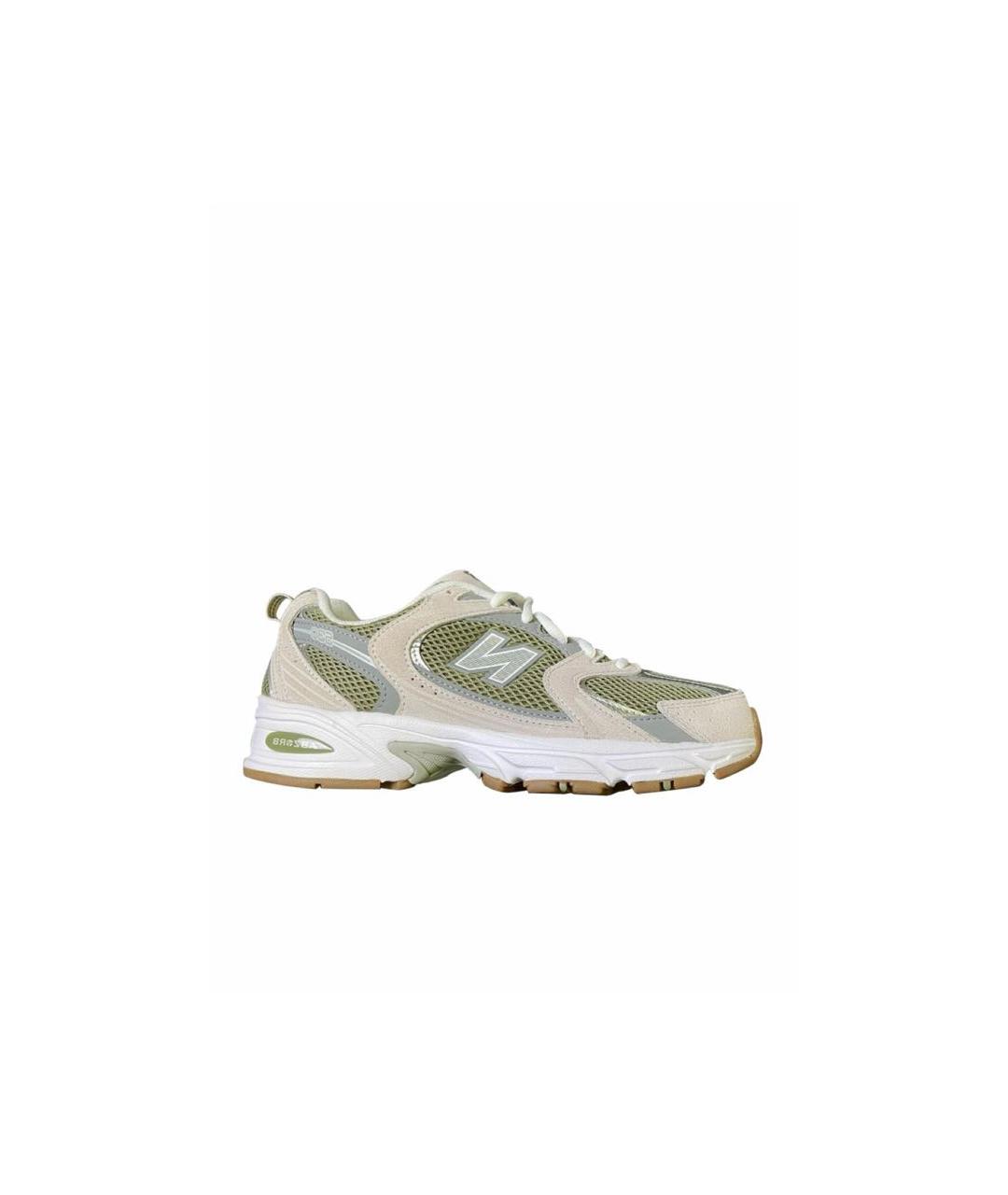 NEW BALANCE Зеленые текстильные низкие кроссовки / кеды, фото 6