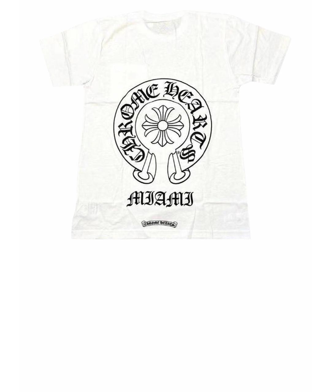 CHROME HEARTS Белая хлопковая футболка, фото 1