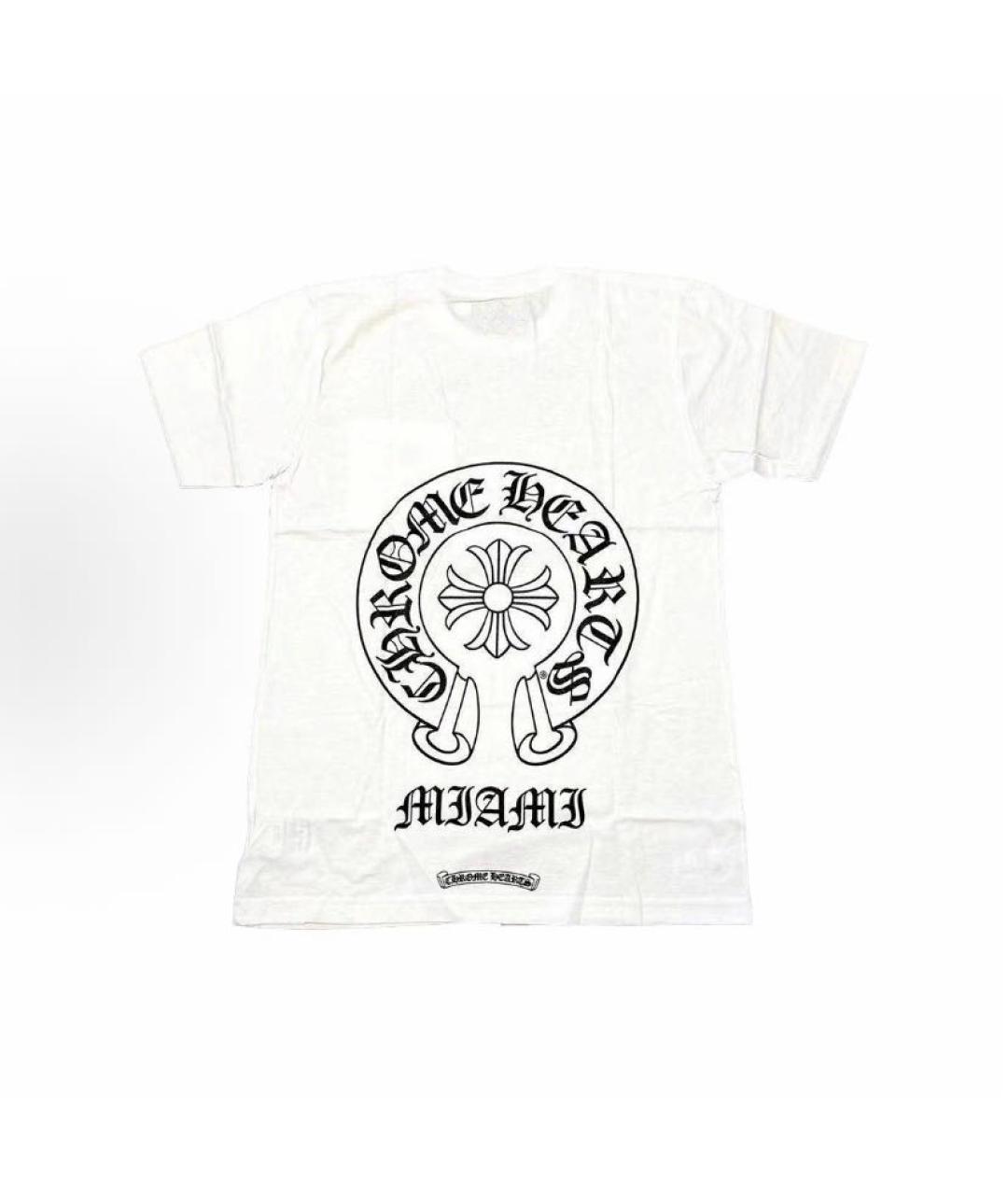 CHROME HEARTS Белая хлопковая футболка, фото 3