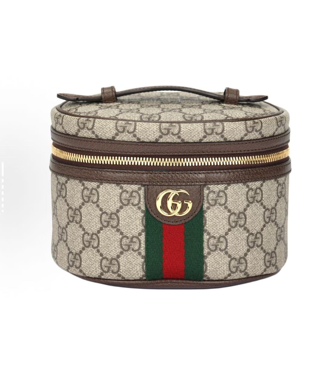GUCCI Бежевая косметичка, фото 1