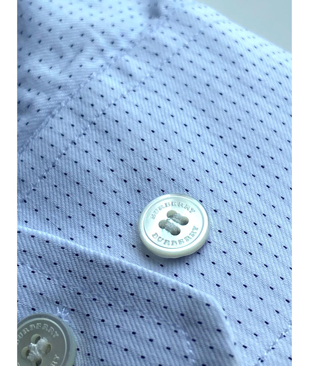BURBERRY Белая хлопковая классическая рубашка, фото 4