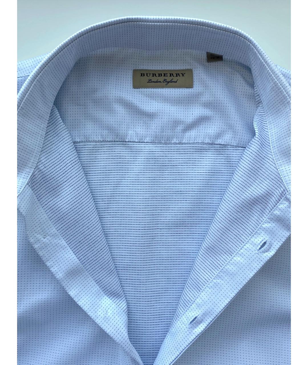 BURBERRY Белая хлопковая классическая рубашка, фото 3