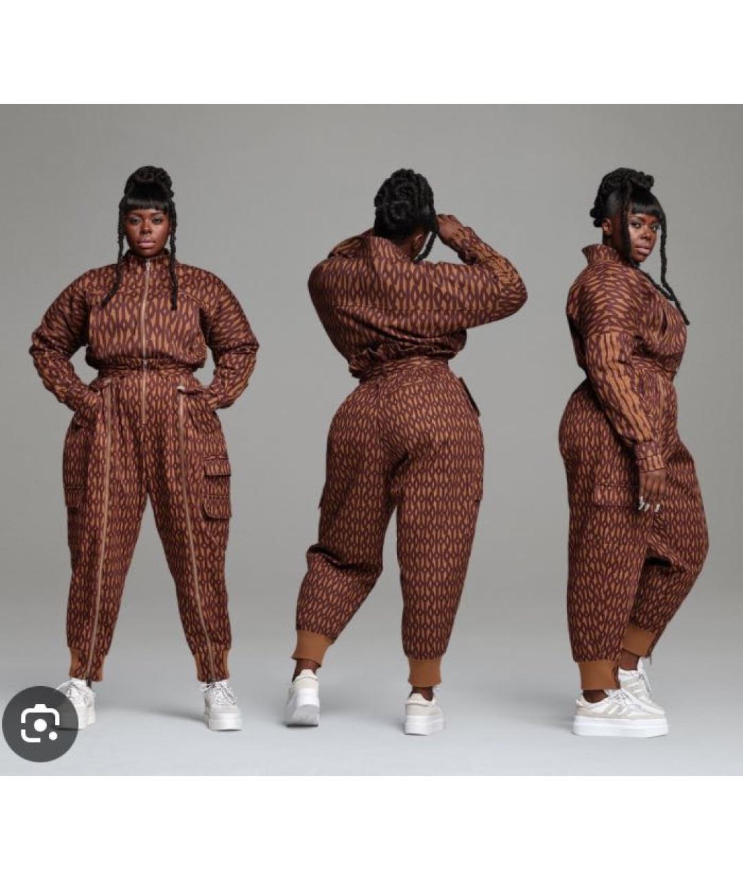 ADIDAS Коричневые брюки широкие, фото 3