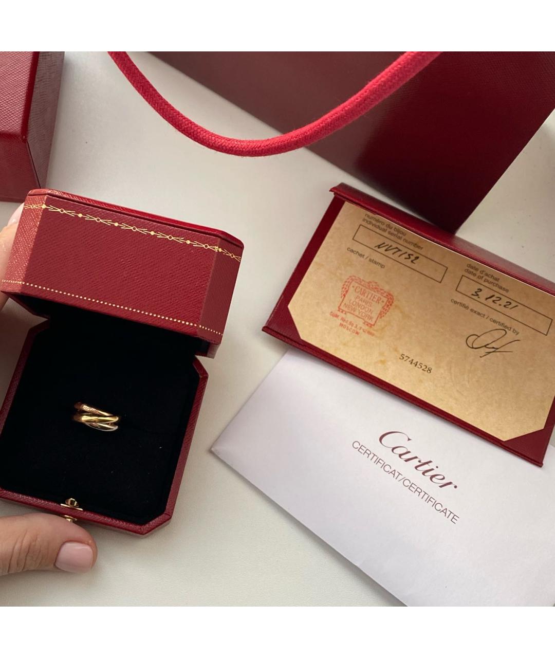 CARTIER Золотое кольцо из белого золота, фото 5