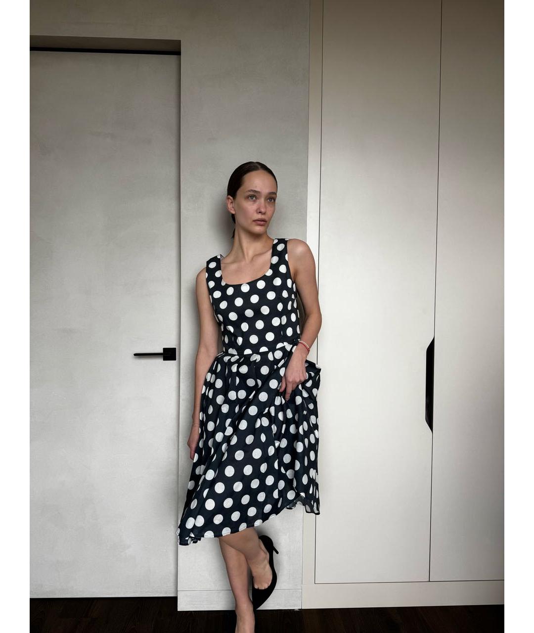 DOLCE&GABBANA Черный хлопковый сарафан, фото 6