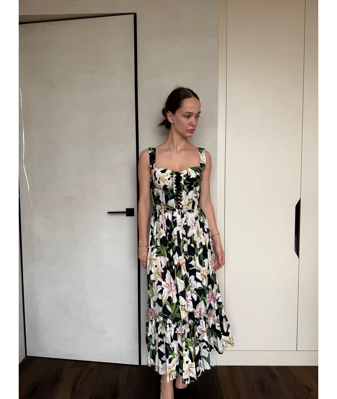 DOLCE&GABBANA Мульти хлопковый сарафан, фото 2