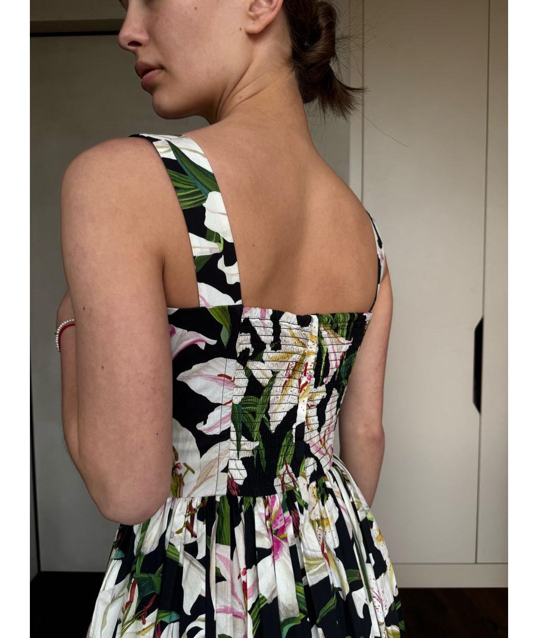 DOLCE&GABBANA Мульти хлопковый сарафан, фото 4
