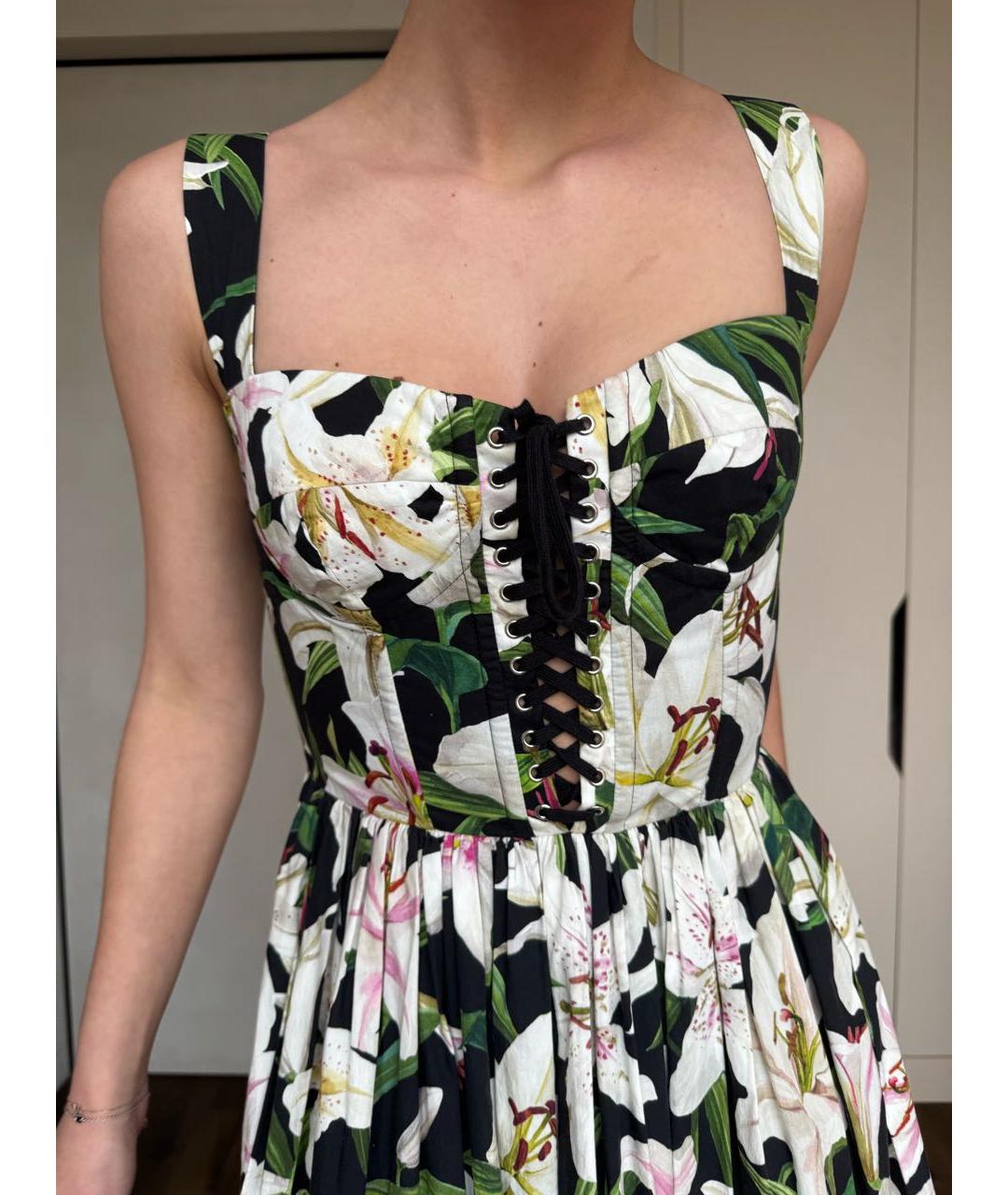 DOLCE&GABBANA Мульти хлопковый сарафан, фото 5