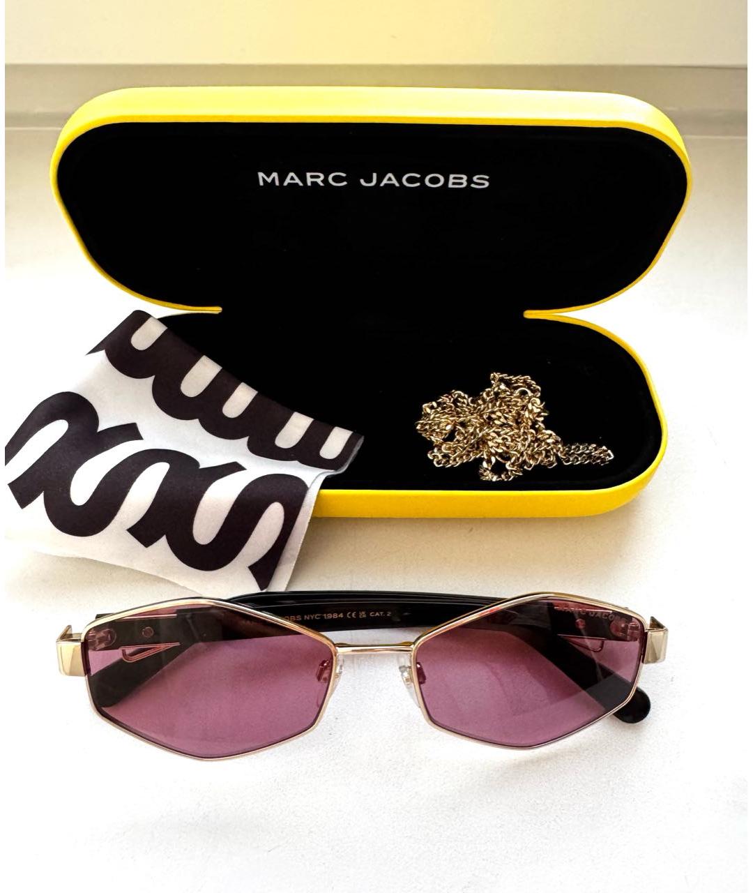 MARC JACOBS Розовые металлические солнцезащитные очки, фото 5
