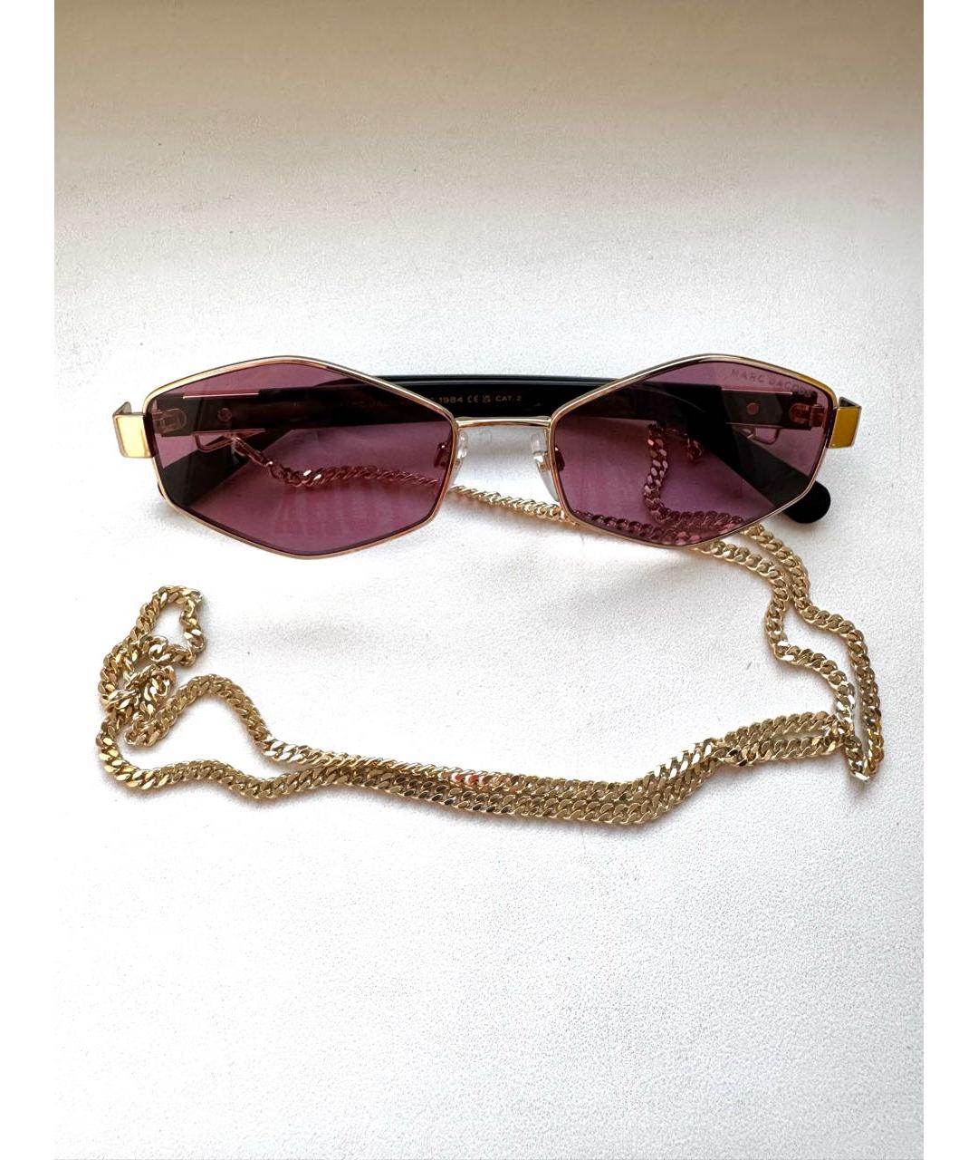 MARC JACOBS Розовые металлические солнцезащитные очки, фото 2