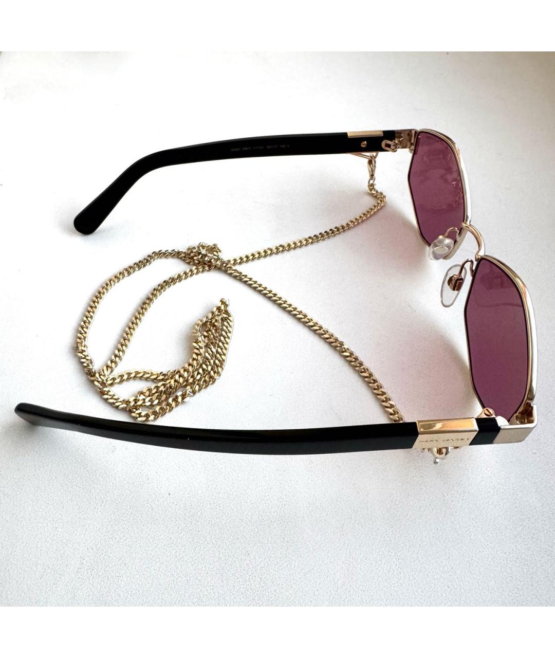 MARC JACOBS Розовые металлические солнцезащитные очки, фото 3