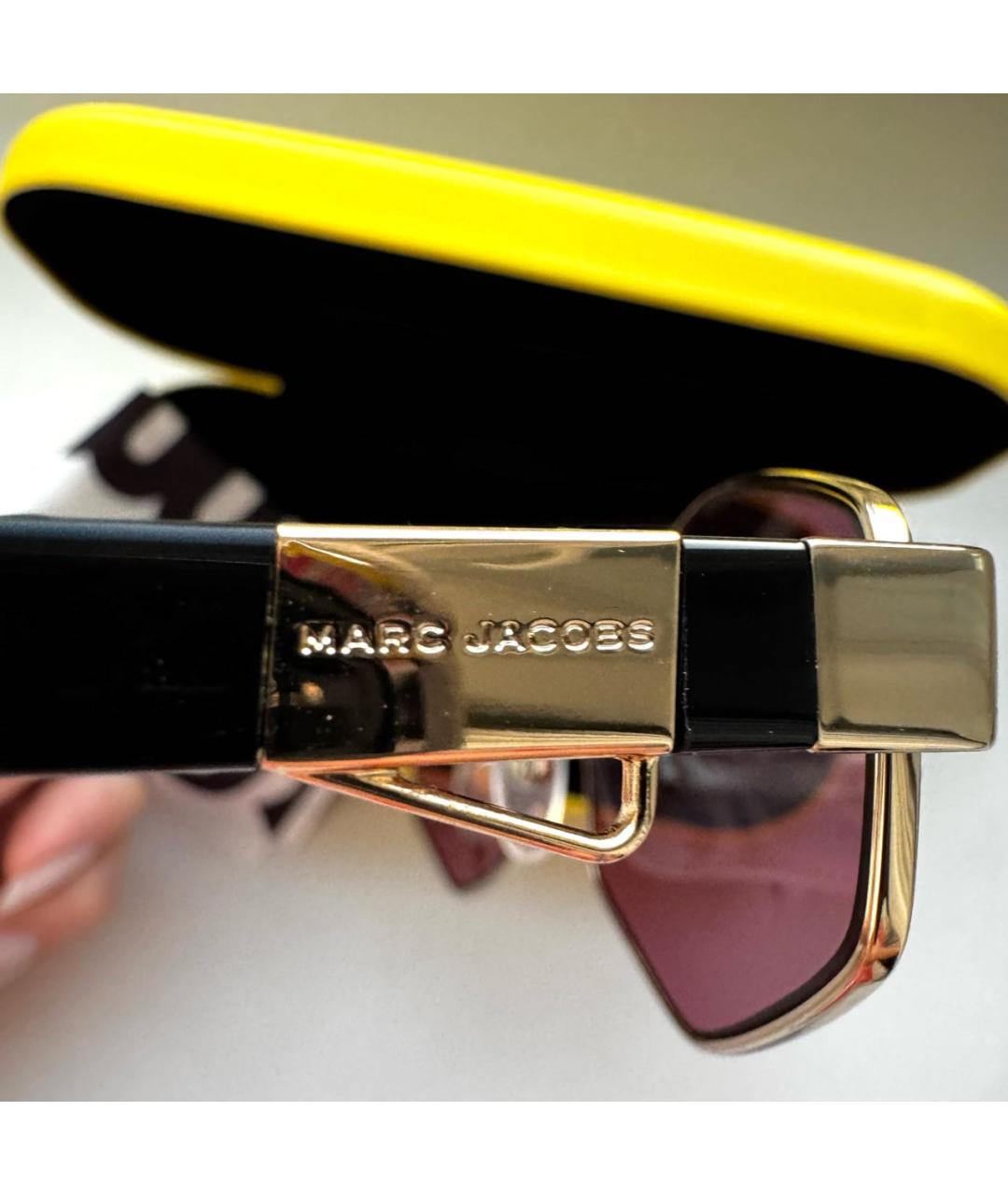 MARC JACOBS Розовые металлические солнцезащитные очки, фото 4