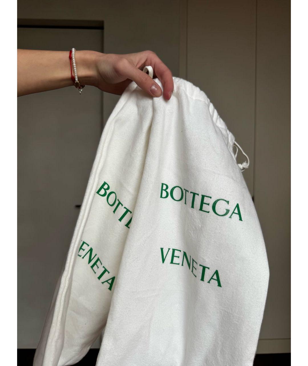 BOTTEGA VENETA Черные текстильные босоножки, фото 6