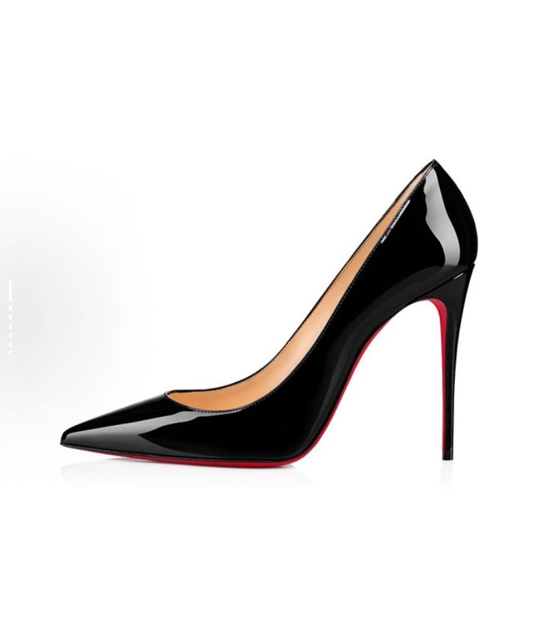 CHRISTIAN LOUBOUTIN Черные туфли из лакированной кожи, фото 4