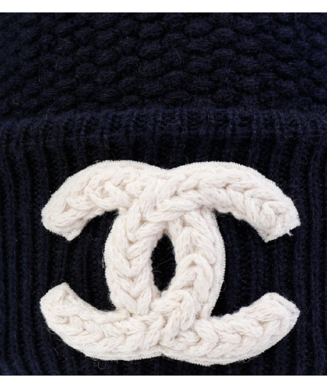CHANEL Черная шапка, фото 4