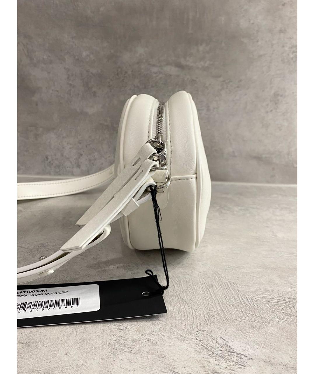 MAISON MARGIELA Белая кожаная сумка через плечо, фото 5