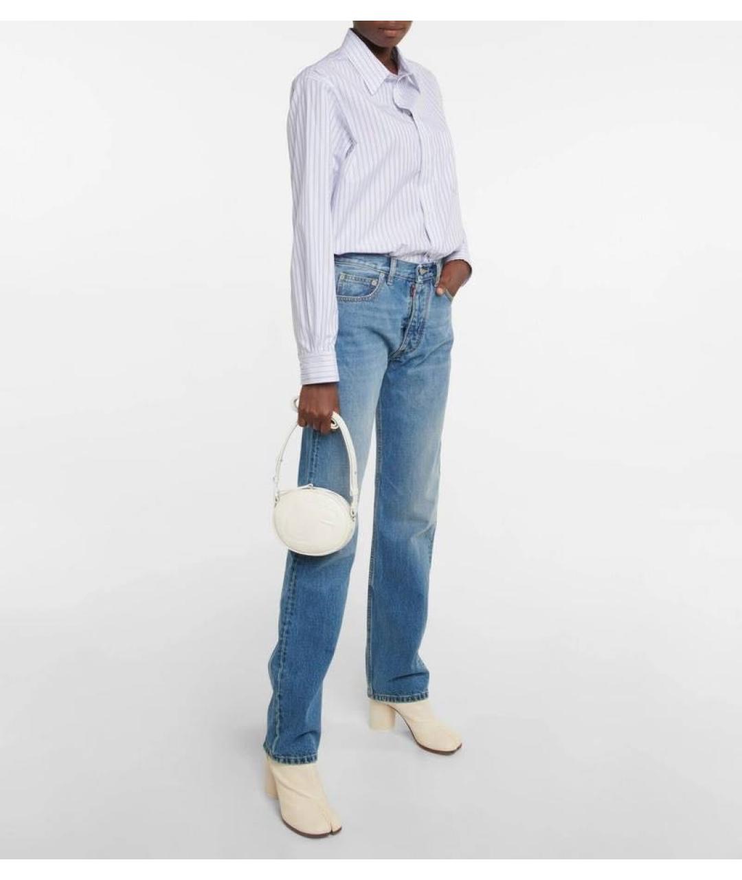 MAISON MARGIELA Белая кожаная сумка через плечо, фото 6