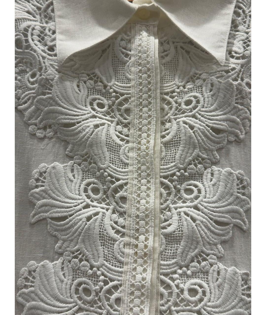 ERMANNO SCERVINO Белая льняная рубашка, фото 4