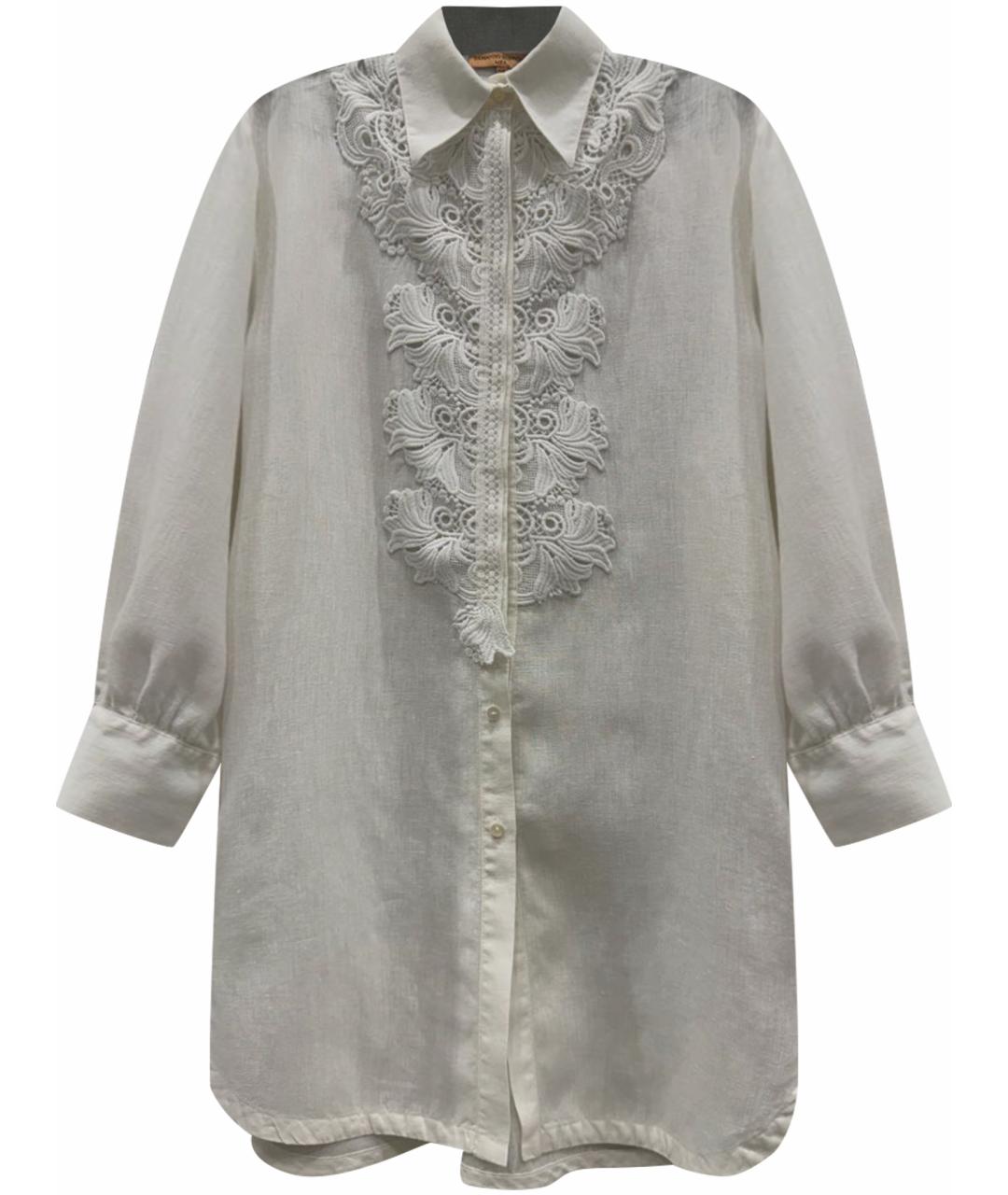 ERMANNO SCERVINO Белая льняная рубашка, фото 1