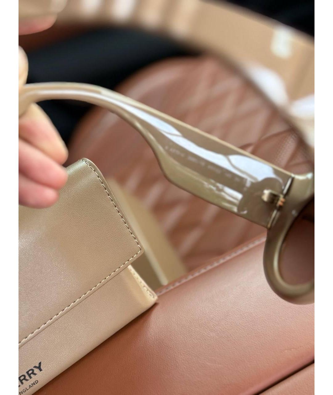 BURBERRY Бежевые солнцезащитные очки, фото 7