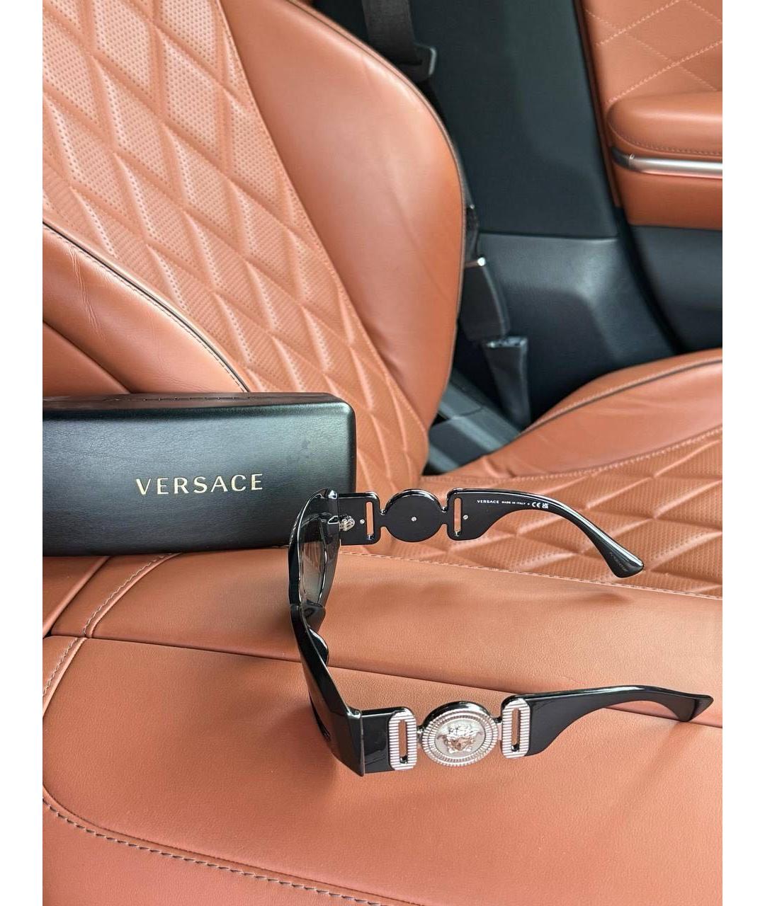 VERSACE Черные солнцезащитные очки, фото 5