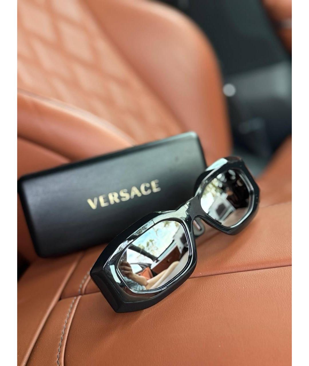 VERSACE Черные солнцезащитные очки, фото 2