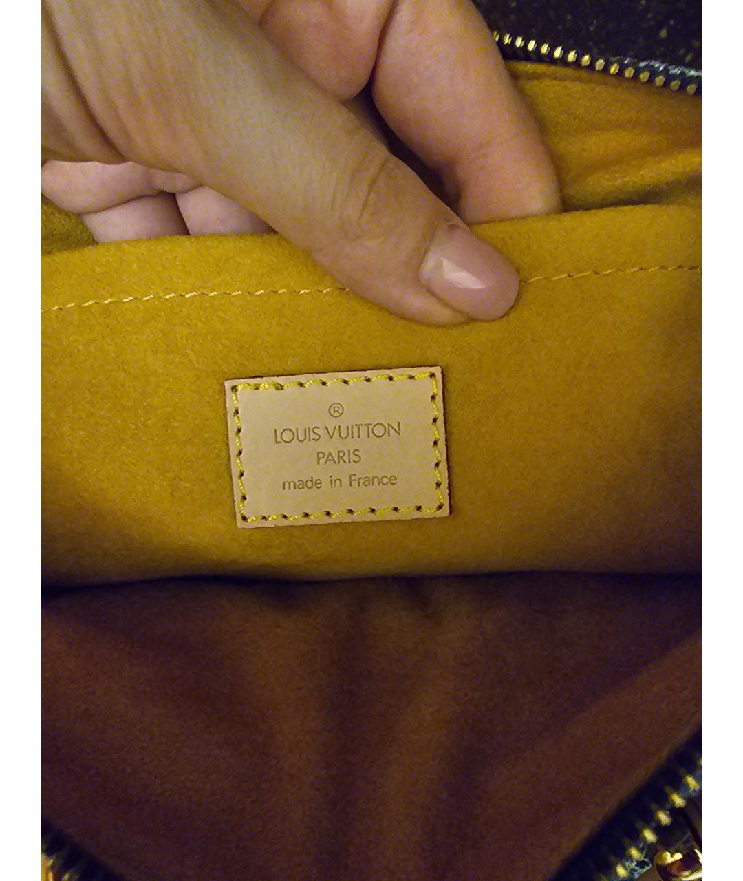 LOUIS VUITTON Синяя деним сумка с короткими ручками, фото 5