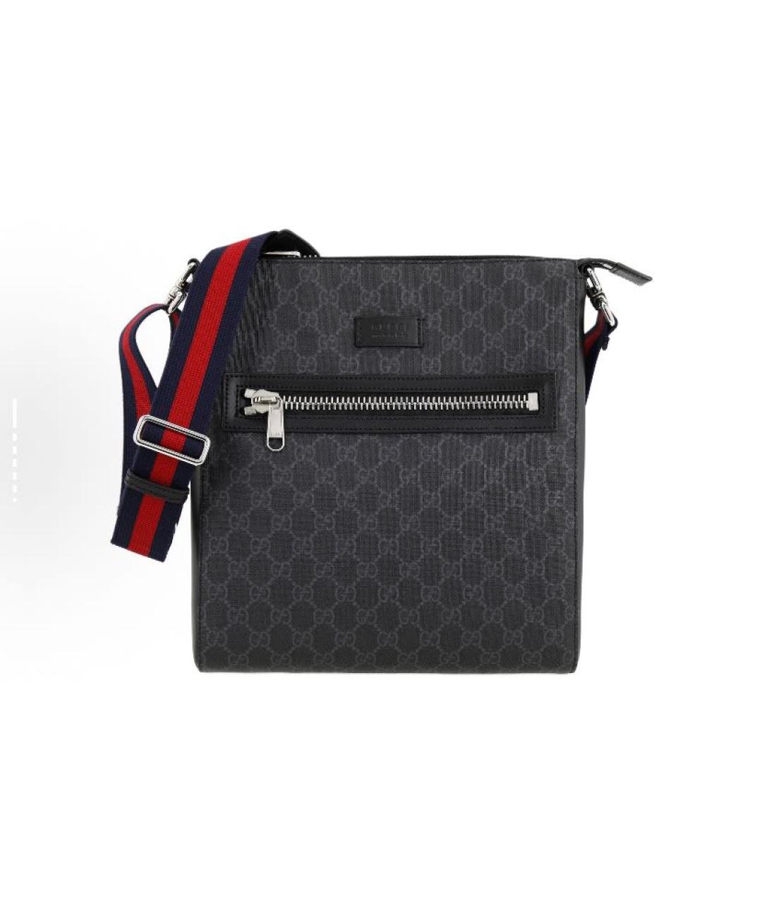 GUCCI Черная тканевая сумка на плечо, фото 4