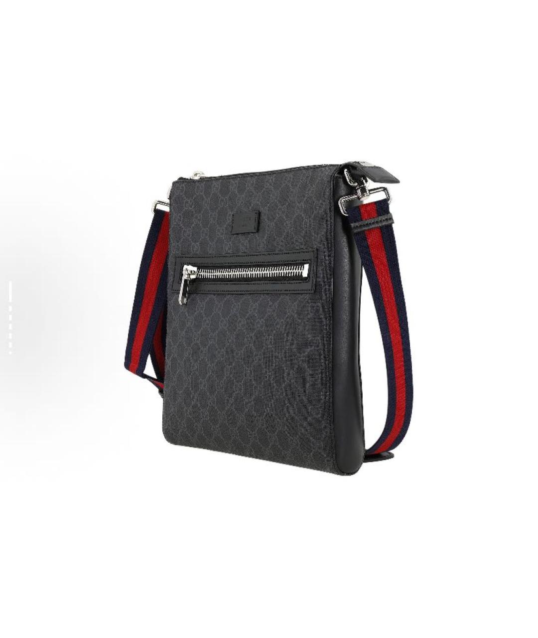 GUCCI Черная тканевая сумка на плечо, фото 2