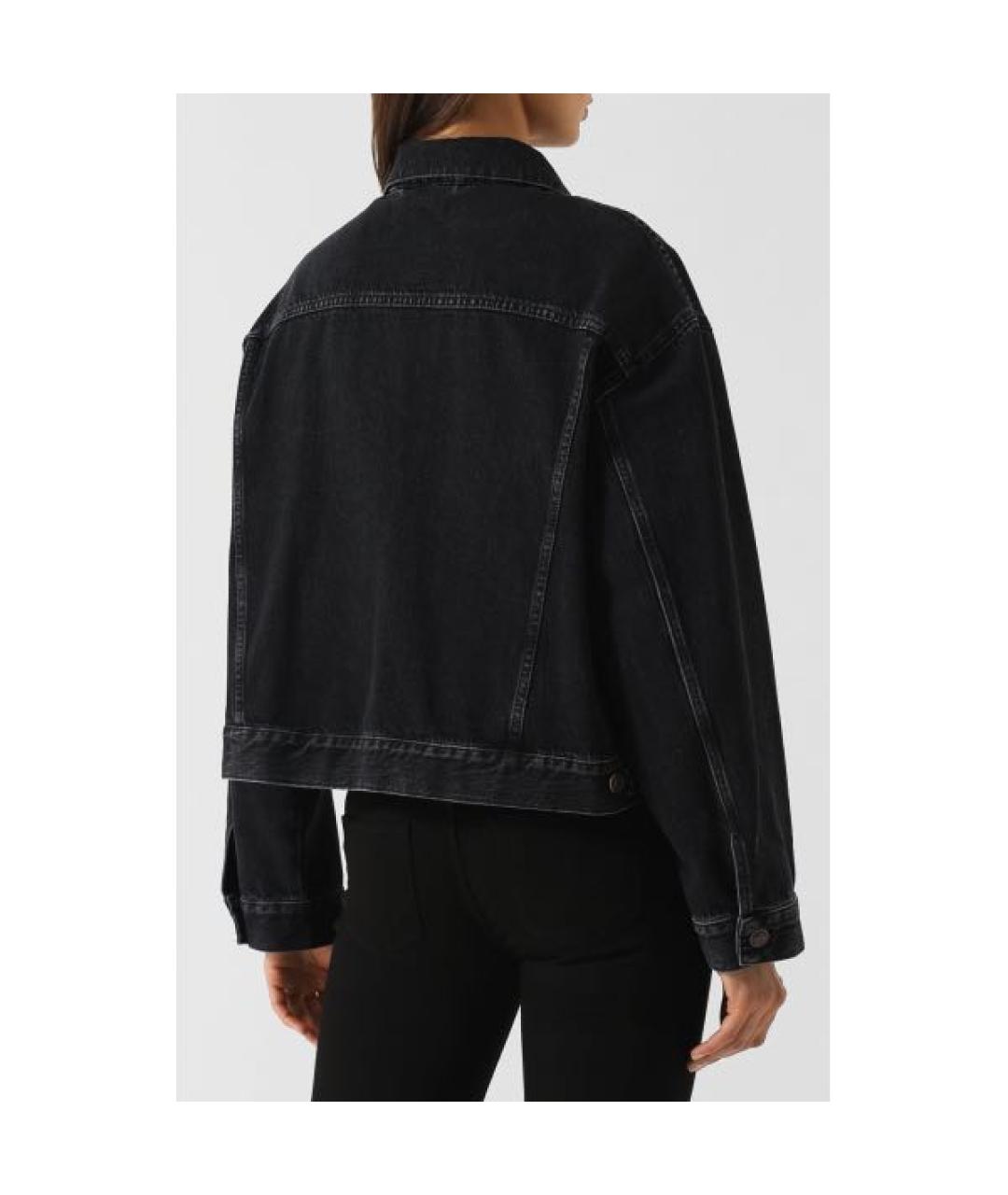 BALENCIAGA Черная деним куртка, фото 2