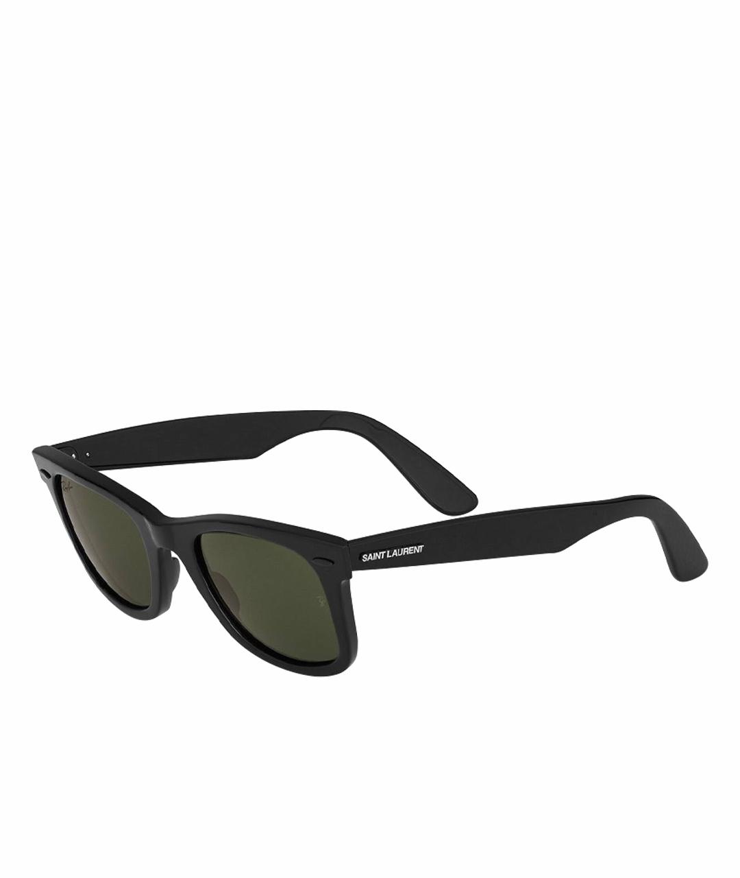 RAY BAN Черные пластиковые солнцезащитные очки, фото 1