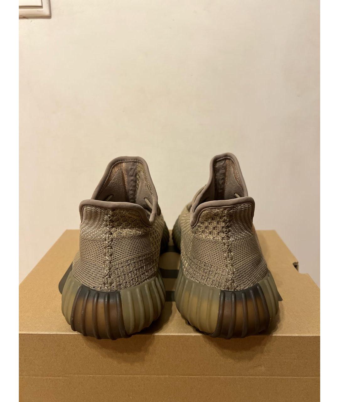 ADIDAS YEEZY Бежевые синтетические низкие кроссовки / кеды, фото 4