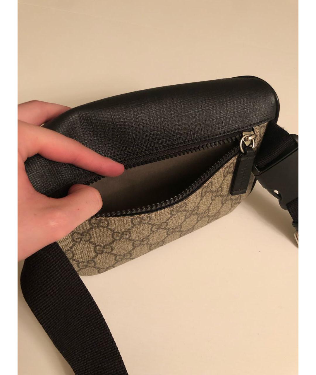 GUCCI Бежевая поясная сумка, фото 6