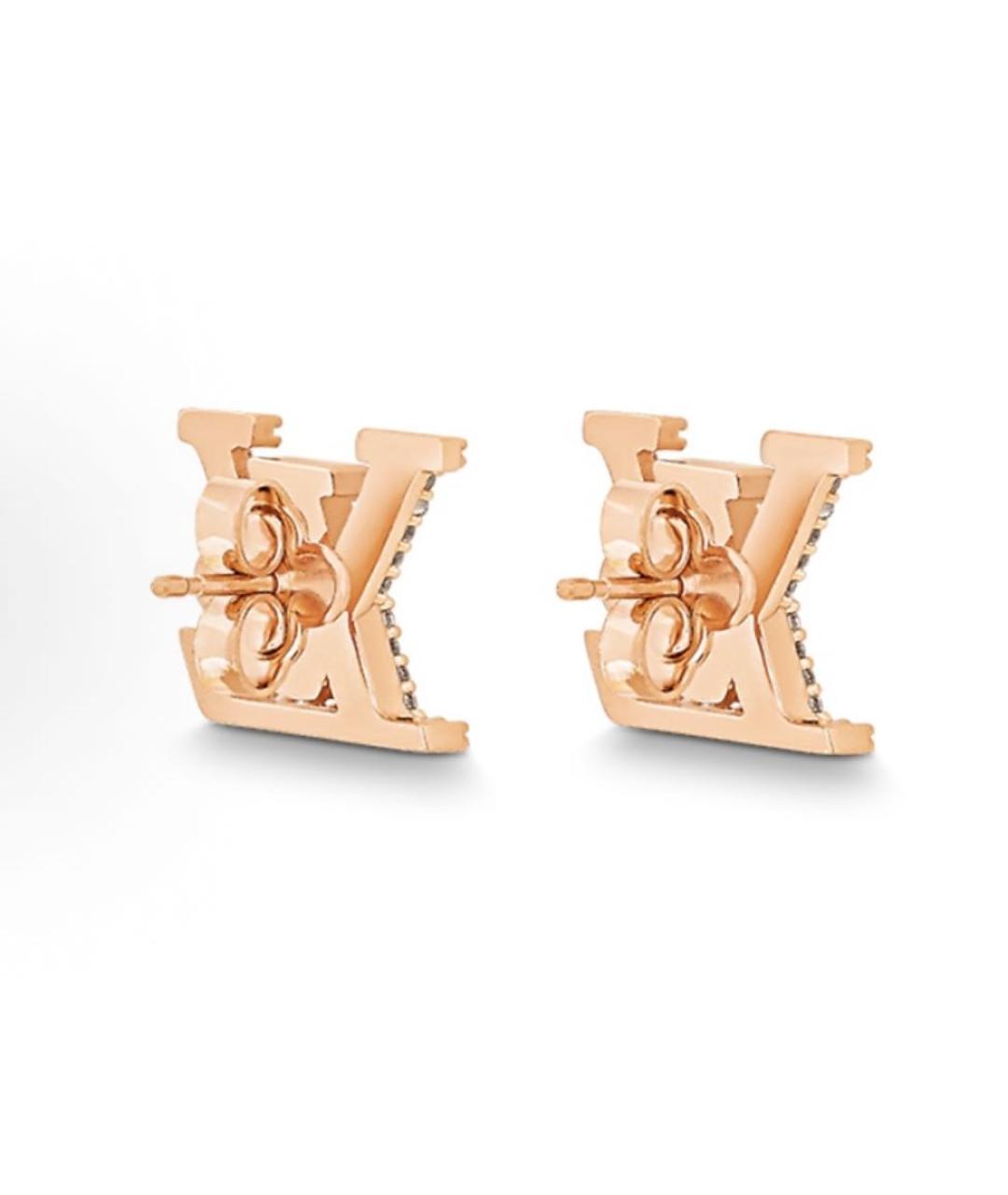 LOUIS VUITTON Золотые серьги, фото 2